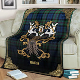 Clan Baird Ancient Tartan Crest Premium Blanket Celtic Stag Style XQ33 Clan Baird Tartan Today